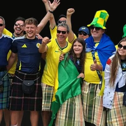 Torcida do Brasil domina clima no Hard Rock Stadium, apesar de festa escocesa