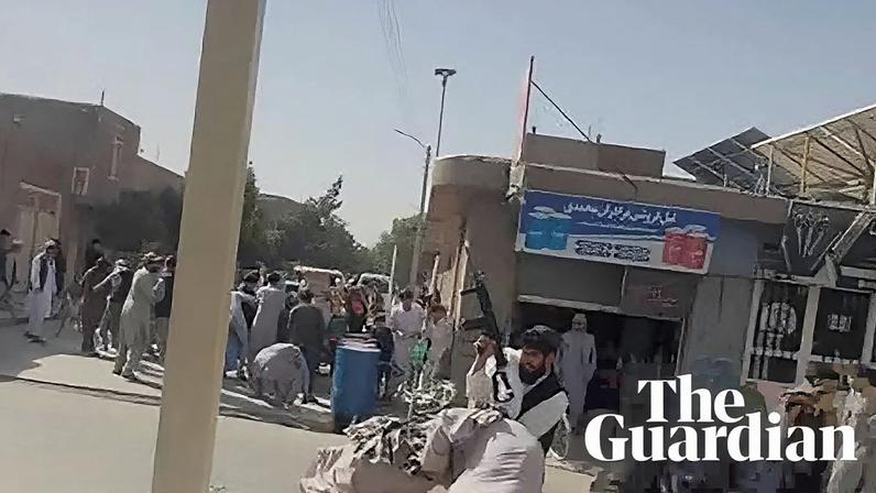 Footage appears to show Taliban forces shooting at Afghan protesters in the city of Herat