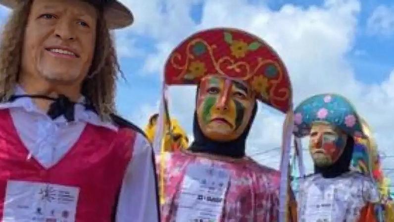'Quadrilha Explosão dos Gigantes', os ilustres e famosos bonecos gigantes do carnaval de Olinda