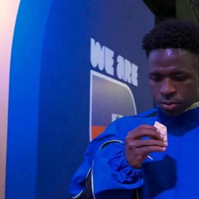 Vini Jr. não dispensa lanche pré-jogo nos vestiários