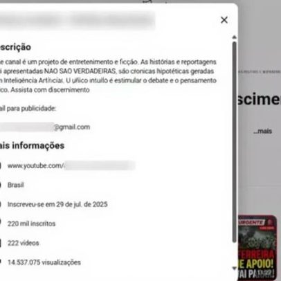 Canais do YouTube promovem desinformação ao criar ficção com personagens reais