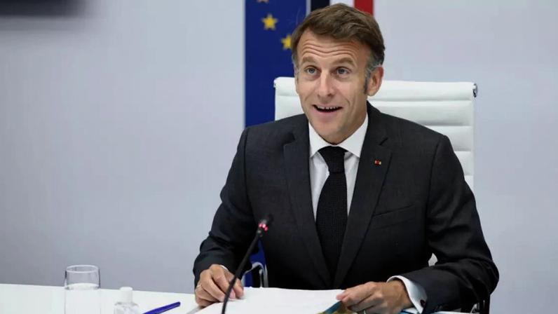 Presidente francês, Emmanuel Macron, comanda videoconferência com parceiros do G7 e a China. (11/06/2026)