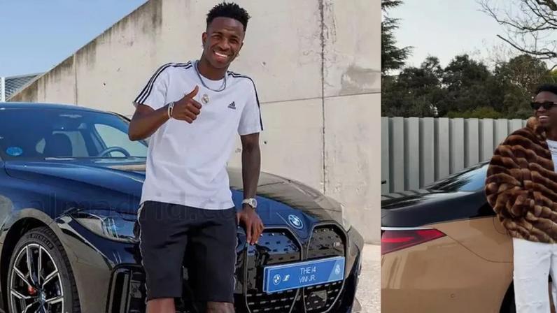 Lamborghini de R$ 4 milhões, Maybach raro e BMW elétrico: Vini Jr. tem coleção milionária de carros, mas não dirige nenhum por motivo curioso.