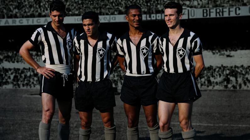 Nilton Santos, Garrincha, Didi e Zagallo, do Botafogo — Foto: Reprodução