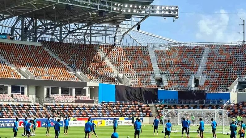 Treino da Seleção Brasileira no estádio do Houston Dynamo –