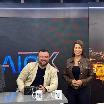 Governador Eduardo Leite inaugura novo estúdio do Porto Alegre 24 Horas TV