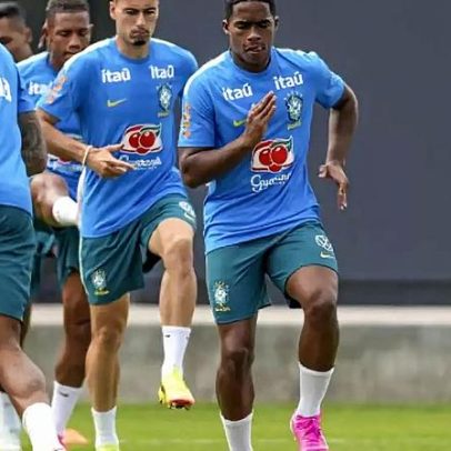 Treino da seleção tem descontração, Neymar ausente e Endrick em ritmo intenso