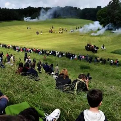Reconstituição da Batalha de Waterloo é cancelada por calor extremo