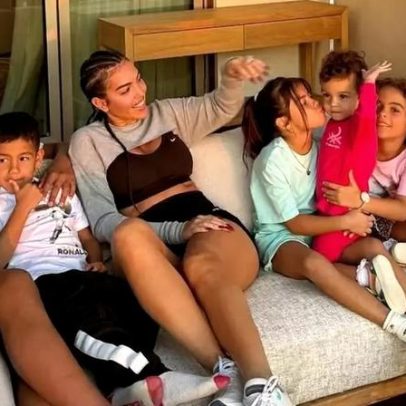 Georgina Rodríguez celebra aniversário de 9 anos dos gêmeos de CR7 na mansão