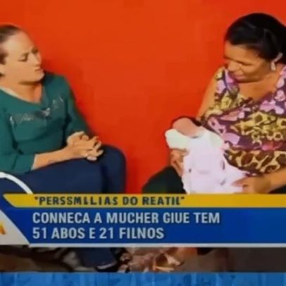 Não é verdade que mulher com 22 filhos receba R$15 mil pelo Bolsa Família