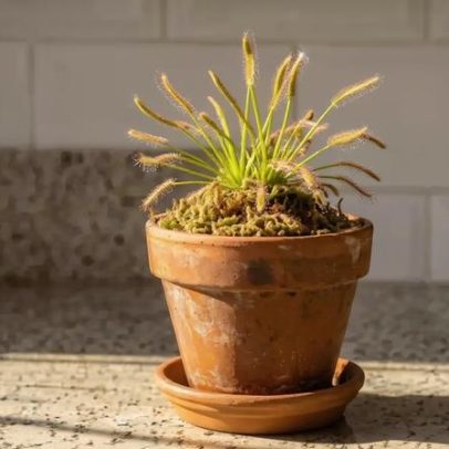 Drosera: planta carnívora pode ajudar a reduzir insetos na cozinha
