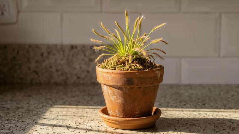 Drosera: planta carnívora pode ajudar a reduzir insetos na cozinha