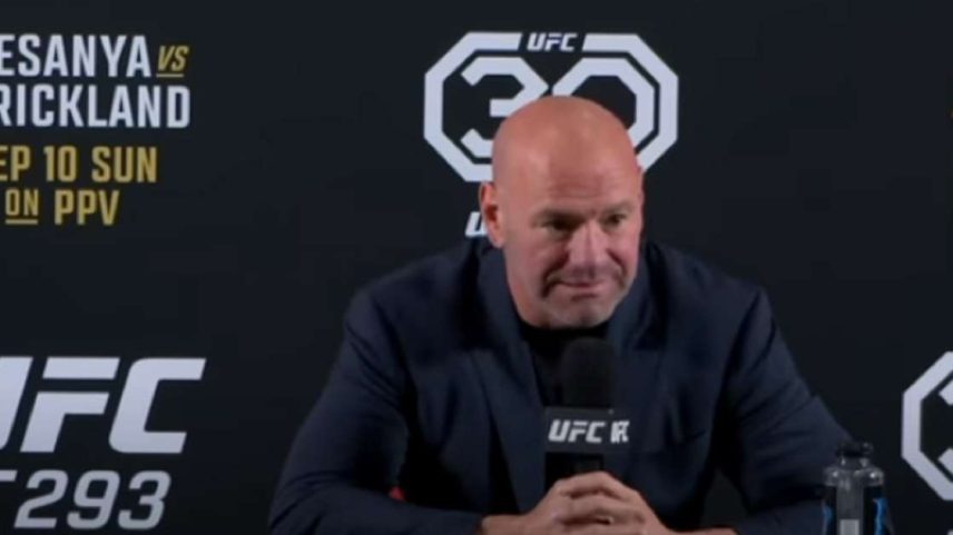 Dana White na coletiva do UFC 293