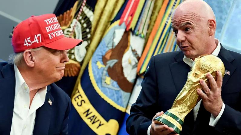 Os presidentes dos Estados Unidos, Donald Trump, e da Fifa, Gianni Infantino, formaram um relacionamento próximo