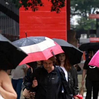 Frente fria faz semana começar gelada e com chuva intensa no país