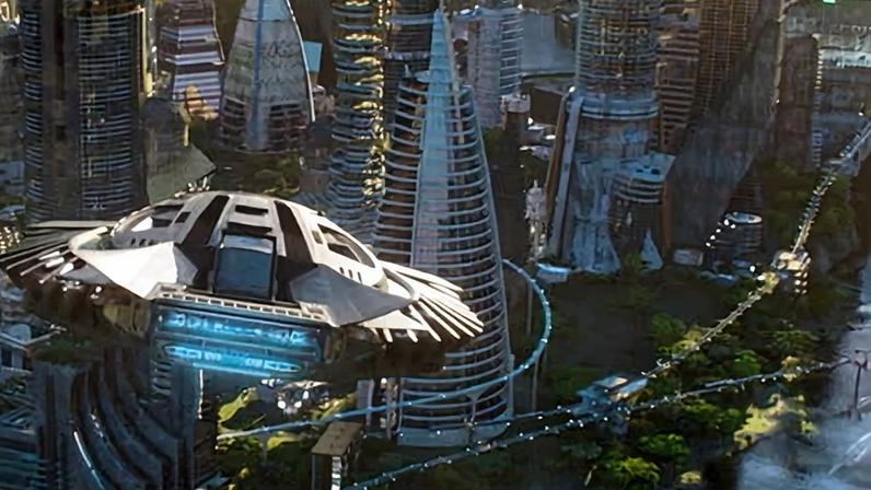 Wakanda, Black Panther’s futuristic utopia.