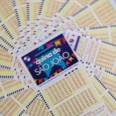 Números mais sorteados na Quina de São João