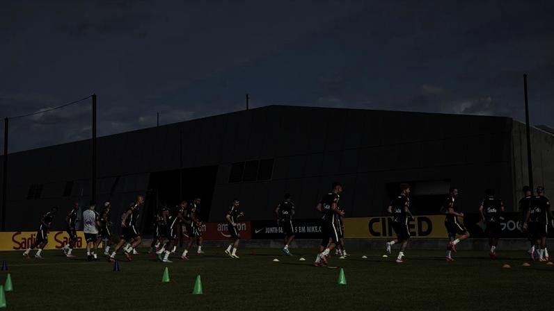 Jogadores da seleção brasileira em treino no CT Columbia Park (Rafael Ribeiro/CBF)