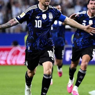 Messi amplia artilharia na Copa do Mundo com gol contra a Jordânia