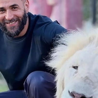 Benzema é alvo de polêmica por fotos com animais selvagens nas redes sociais