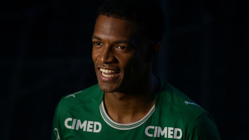 Felipe Teresa comemora gol pelo Palmeiras –