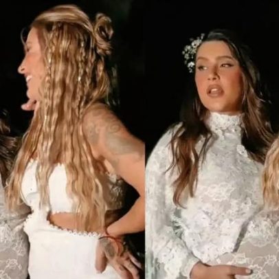 Lauana Prado e Tati Dias se casam em Ubatuba, celebrando o grande dia