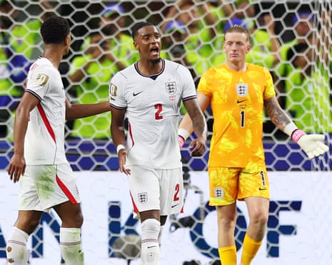 Segundo tempo da Inglaterra contra a Croácia não disfarça falhas defensivas