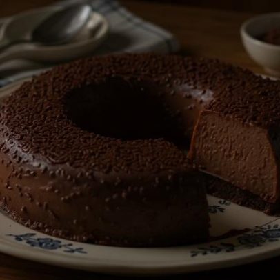 Brigadeirão fit de micro-ondas fica cremoso com poucos ingredientes
