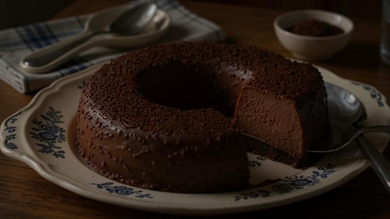 brigadeirão fit de micro-ondas.