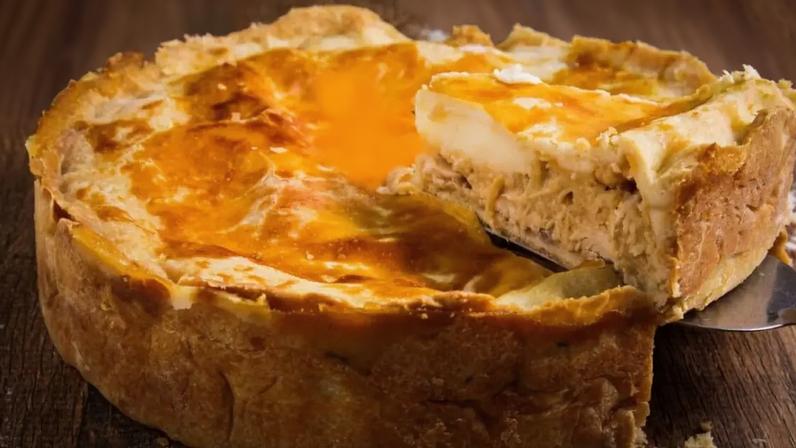Torta de frango cremosa
