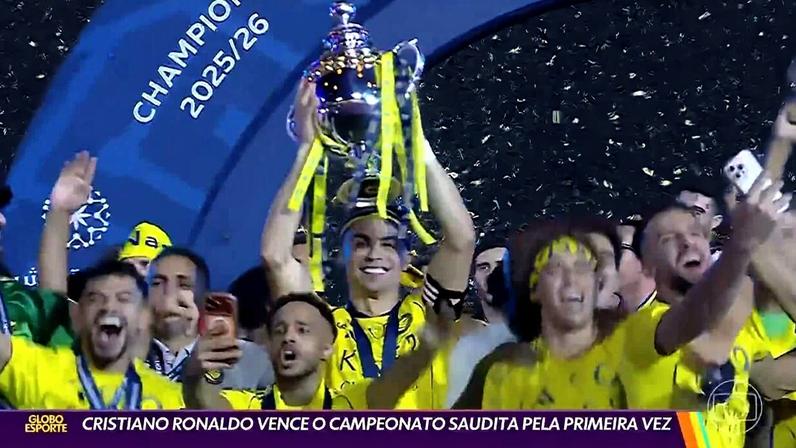 Cristiano Ronaldo vence o campeonato saudita pela primeira vez