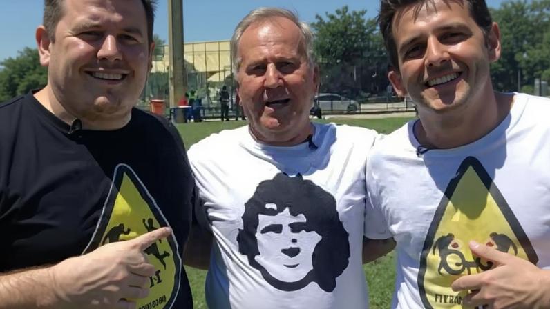 Casimiro, Pedro Certeza e Zico durante programa de Sola.