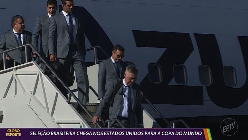 Seleção Brasileira chega aos Estados Unidos para Copa do Mundo