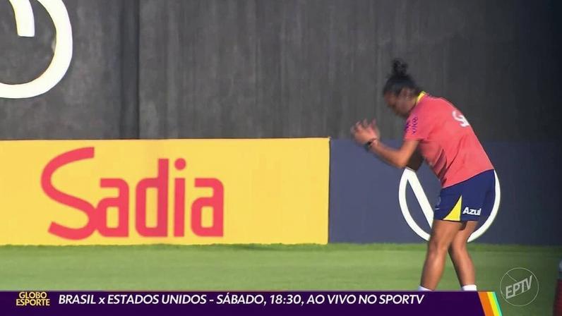 Seleção feminina faz amistoso contra os Estados Unidos