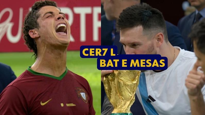 As trajetórias de Cristiano Ronaldo e Messi em copas