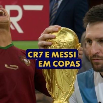 Trajetórias de Cristiano Ronaldo e Messi em Copas do Mundo