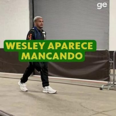 Wesley deixa estádio mancando após Brasil x Egito