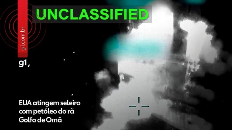 EUA atingem petroleiro com petróleo do Irã no Golfo de Omã