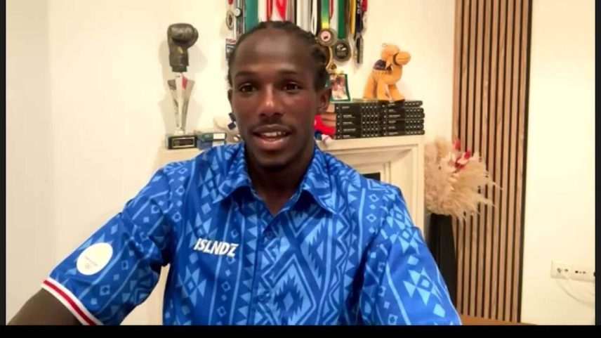 David Pina, primeiro e único medalhista olímpico de Cabo Verde — Foto: Getty Images
