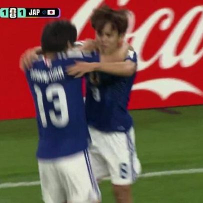 Keito Nakamura marca gol aos 11 minutos do 2º tempo contra a Holanda