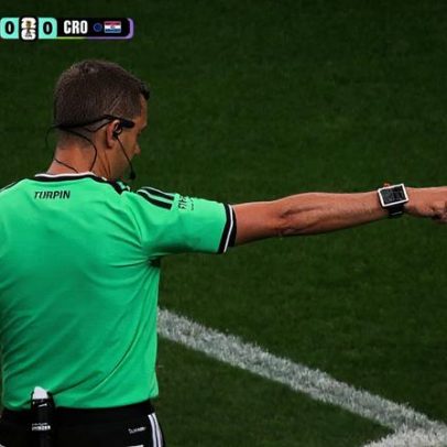 Pênalti contra Modrić aos 8 do 1º tempo em Croácia x Inglaterra