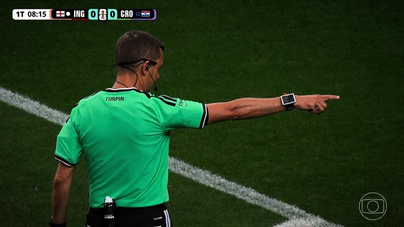 Pênalti contra Modrić aos 8 do 1º tempo em Croácia x Inglaterra