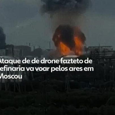 Ataque de drone danifica teto de refinaria em Moscou, Rússia