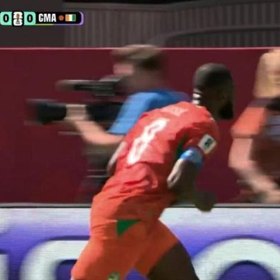 Kessié marca aos 29 min do 1º tempo pela Costa do Marfim contra a Alemanha