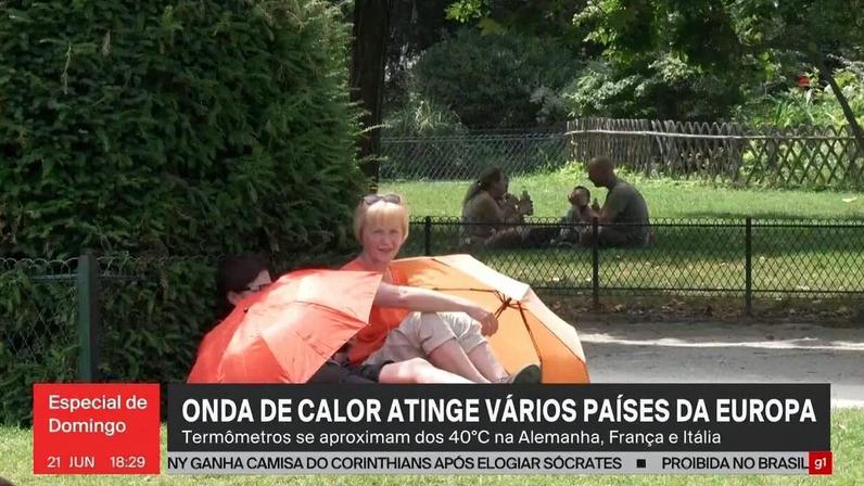 Onda de calor atinge vários países da Europa