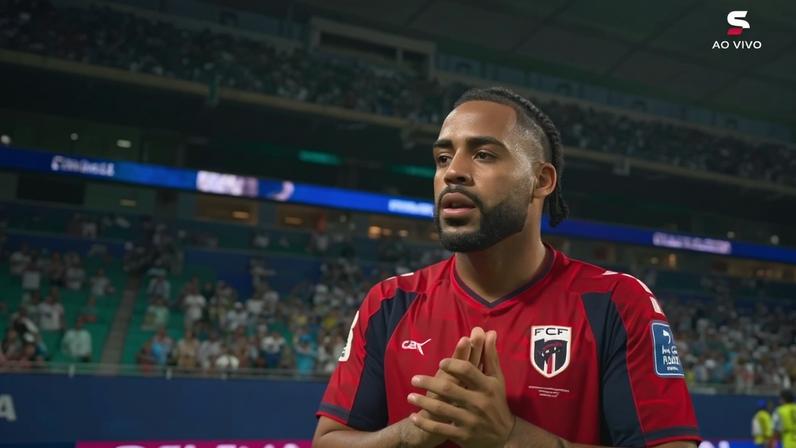 Time de Cabo Verde dá volta olímpica para agradecer torcedores presentes após empate