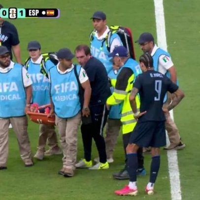 Ugarte se lesiona no 1º tempo e De la Cruz entra contra Espanha