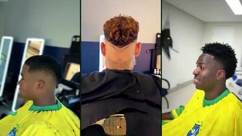 Seleção brasileira tem dois craques para acertar o cabelo dos jogadores e do técnico