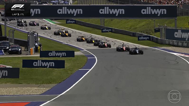 Russell larga na liderança, Leclerc e Hamilton vêm logo em sequência