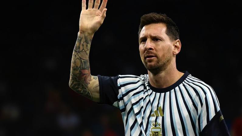 Lionel Messi durante aquecimento de Argentina x Áustria, pela segunda rodada da Copa do Mundo de 2026